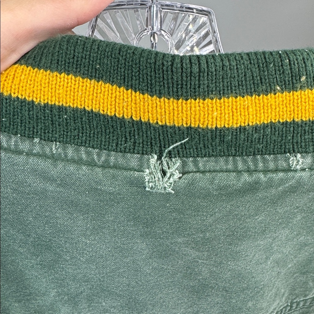 Vintage Nutmeg By Campri Green Bay Packers Full Zip Jacket Grunge Large - Picture 11 of 11